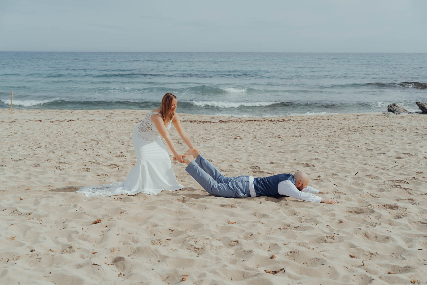 Hochzeit Shooting Mallorca - emotionaler Moment bei der Trauung
